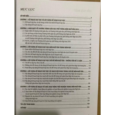 Sách - Giáo trình xây dựng kế hoạch dạy học môn ngữ văn