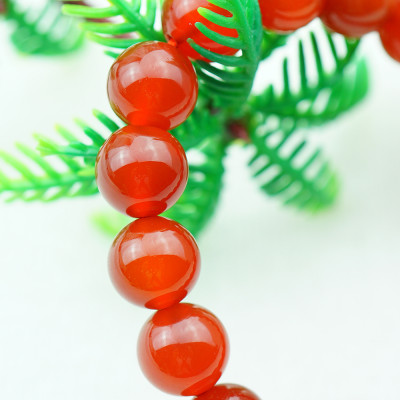 Vòng tay mã não đỏ tự nhiên 12 mm