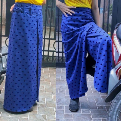 Váy Chống Nắng Xẻ Tà Cao Cấp New Design Chống Tia UV Chất Vải KaKi Cotton Mềm, Thoáng mát (Freesize 40-75 kg)   VCN001