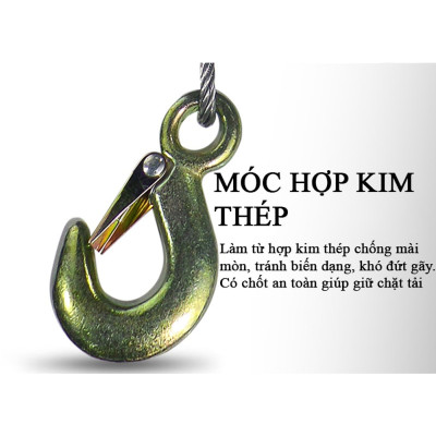 Tời Quay Tay ABG 3000LBS 1360Kg - Máy Tời Xoay Cầm Tay Chuyên Dùng Để Nâng Hạ Hàng Hóa , Máy Móc - Hàng Chính Hãng