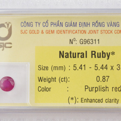 Mặt Đá Ruby Tự Nhiên Mài Giác Tròn - Làm Mặt Dây Chuyền, Bông Tai, Nữ Trang, Trang Sức Legaxi
