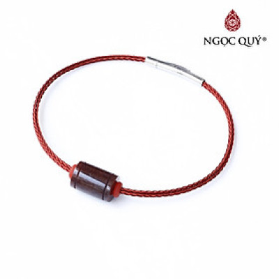 Vòng tay dây thép lu thống đá thạch anh tóc nâu mệnh hỏa thổ - Ngọc Quý Gemstones