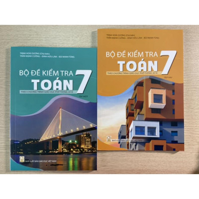 ` Sách - Combo Bộ đề kiểm tra toán 7 - tập 1 + 2 ( theo chương trình giáo dục phổ thông 2018 )