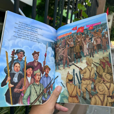 (In màu) LỊCH SỬ NƯỚC TA - Hồ Chí Minh - Lê Minh Hải minh họa - NXB Kim Đồng