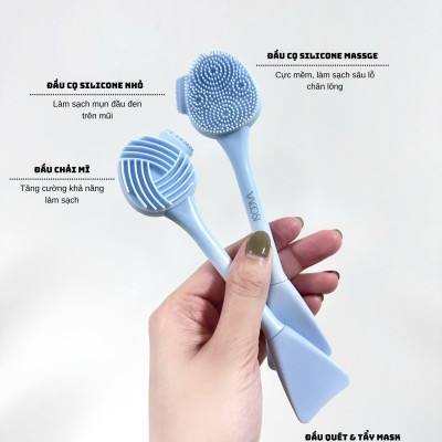 CỌ RỬA MẶT & ĐẮP MẶT NẠ VACOSI - DC10 - VACOSI FACIAL CLEANSING BRUSH 