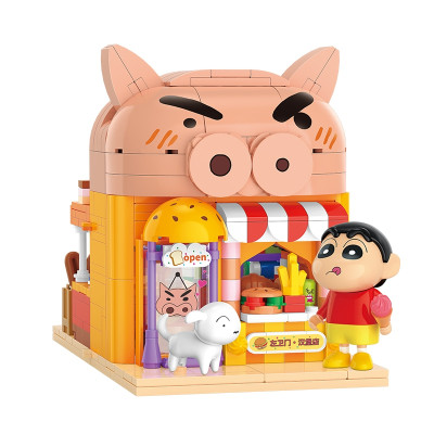 BALODY 21274 - Mô hình lắp ráp cửa hàng Hamburger Zaemon - 622 viên - KT 30x23x8cm