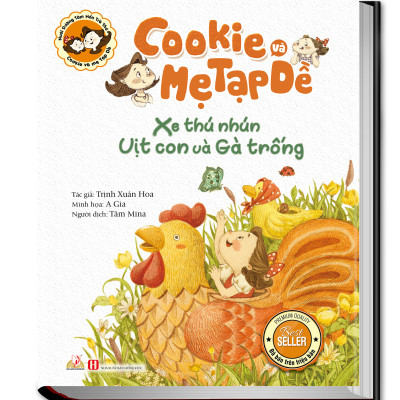 Combo 2 Cuốn Cookie Và Mẹ Tạp Dề - Xe Thú Nhún Vịt Con Và Gà Trống & Món Canh Nồi - Chén - Muỗng