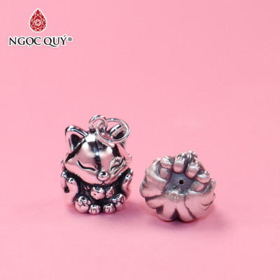Charm treo 3D hồ ly 9 đuôi - Ngọc Quý Gemstones