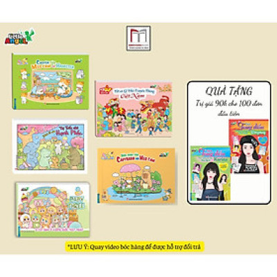 Sách Tô Màu - Baby Three, Capybara Và Mèo Cam, Thị Trấn Nhỏ, Tết Và Lễ Hội, Mèo Cam Và Hamster - Combo 5 Cuốn - Minh Thắng