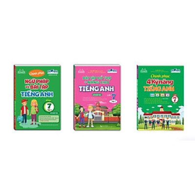 Sách - Combo 3c-GLOBAL SUCESS - Chinh phục ngữ pháp và bài tập & bài tập bổ trợ &Chinh phục 4 kỹ năng tiếng anh lớp 7 t2