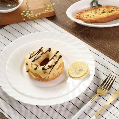 Đĩa (dĩa)/Bộ 6 đĩa thủy tinh nông lòng Luminarc Trianon 20cm N3647/N3647*6 | Hàng chính hãng