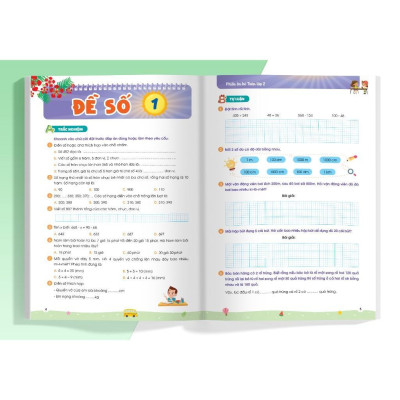 Sách - Phiếu Ôn Hè Toán Và Tiếng Việt Lớp 2 - Combo 2 Cuốn - Megabook