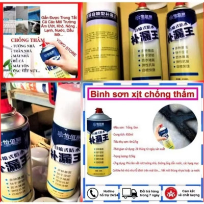 CHAI SƠN XỊT SIÊU CHỐNG THẤM NƯỚC CHO MỌI CÔNG TRÌNH