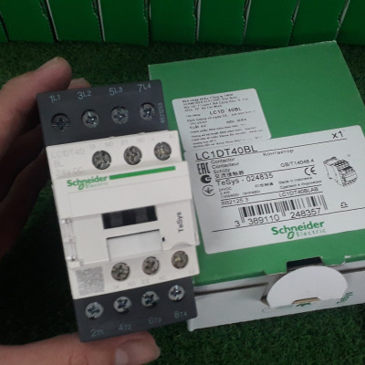 | CHÍNH HÃNG| Khởi động từ LC1DT40BL Schneider 4P 40A coil 24Vdc