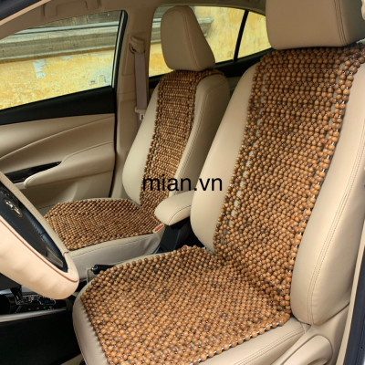 Lót Đàn Ghế Xe Ô Tô Hạt Gỗ Hương Hạt 1.2cm ( hình thật )