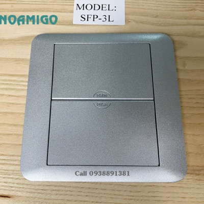 Ổ điện âm sàn nắp trượt Sinoamigo SFP-2L màu bạc chính hãng (lắp 4 modules, 6 modules)