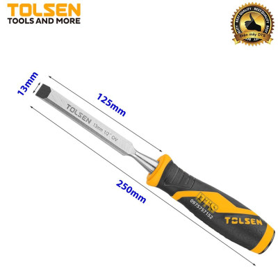 Đục gỗ mũi dẹt cầm tay chuẩn công nghiệp TOLSEN 13mm (1/2 inch) - Tiêu chuẩn xuất khẩu Châu Âu