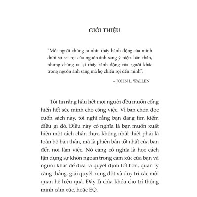 EQ - Ứng Dụng Trí Tuệ Cảm Xúc Trong Công Việc