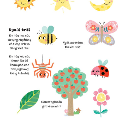 Kéo Đẩy Tìm Kiếm - 100 Từ Vựng Song Ngữ Việt-Anh Cho Bé