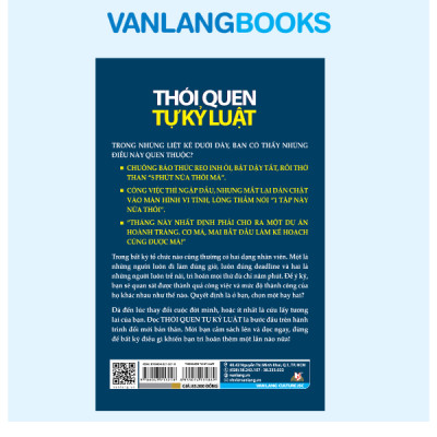 Thói Quen Tự Kỷ Luật - Vanlangbooks