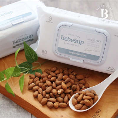 Khăn Ướt Hàn Quốc Bebesup Sensitive 20 Tờ/Gói Bỏ Túi Thương Hiệu Bebesup