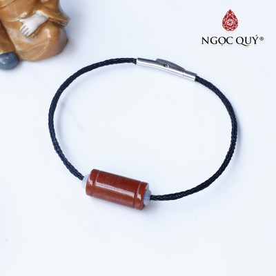Vòng dây thép đá cẩm thạch huyết mệnh hỏa , thổ - Ngọc Quý Gemstones
