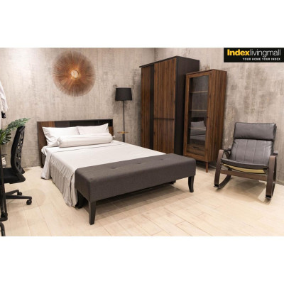 Tủ̉ quần áo cửa lùa 2 cánh BÌNH LONG gỗ công nghiệp cao cấp, phối màu nâu đen hiện đại