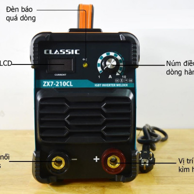 MÁY HÀN QUE ĐIỆN TỬ CAO CẤP INVENTER CLASSIC ZX7-210CL  (Xưởng )