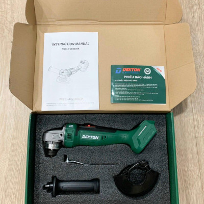 MÁY MÀI GÓC DÙNG PIN 18-21V 100MM DEKTON M21-AG100CP - HÀNG CHÍNH HÃNG