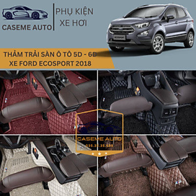 [FORD ECOSPORT] Thảm Trải Sàn, Lót Sàn Ô Tô 5D 6D Thiết Kế Theo Xe FORD ECOSPORT 2018 Chống Nước, Không Mùi - MẪU CARBON - Hàng Chính Hãng