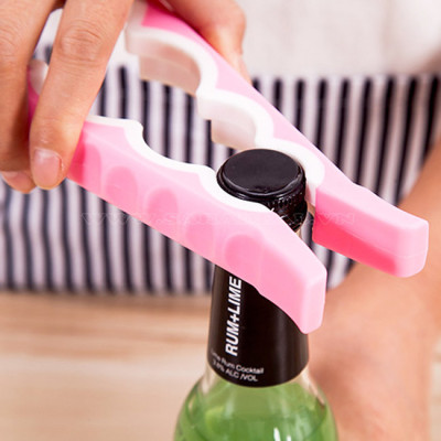 Dụng Cụ Mở Nắp Chai Lọ, Đồ Hộp Siêu Nhanh Đa Năng 4 Trong 1 Chống Trơn Trượt Không Tốn Sức