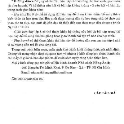 Phát Triển Kĩ Năng Đọc - Hiểu Và Viết Văn Bản Theo Thể Loại Môn Ngữ Văn 8 (Bám Sát SGK Cánh Diều) _HA