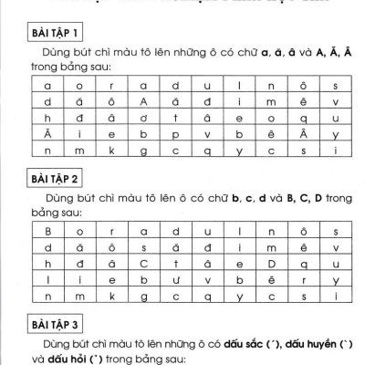 Bài Tập Trắc Nghiệm Tiếng Việt 1(Theo Chương Trình Tiểu Học Mới Định Hướng Phát Triển Năng Lực) ( Tái Bản)