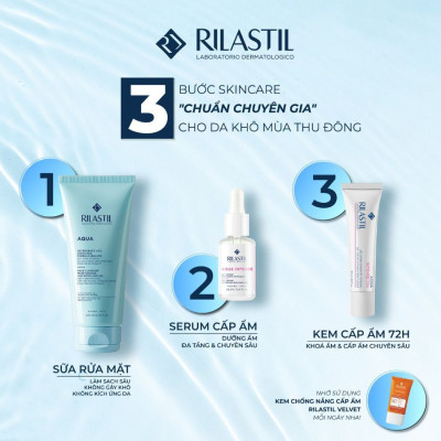 SỮA RỬA MẶT RILASTIL AQUA FACE CLEANSER MOISTURIZING AND REBALANCING 200ML