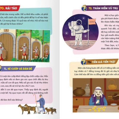 Combo 2 cuốn sách Khám phá Tiềm năng con trẻ: CÂU ĐỐ & TRÒ CHƠI HACK NÃO