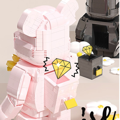 BALODY - 21165 Bộ xếp hình Pink bear