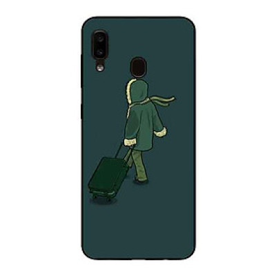 Ốp Lưng in cho Samsung A20 / A30 Mẫu Chàng Xách Valị - Hàng Chính Hãng
