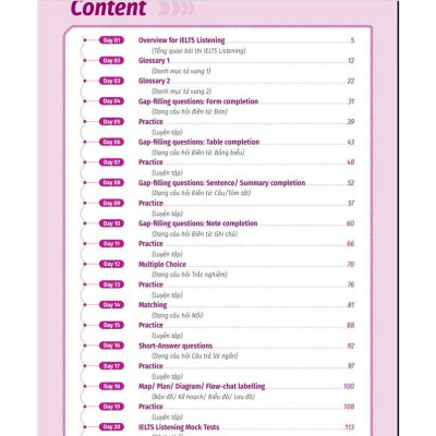 Sách - Ielts Cấp Tốc - 20 Ngày Listening - Megabook