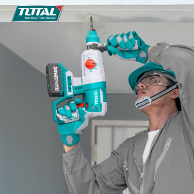 MÁY KHOAN ĐỤC DÙNG PIN 20V (KHÔNG KÈM PIN VÀ SẠC) TOTAL TRHLI20228 - HÀNG CHÍNH HÃNG