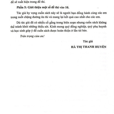 Trọng tâm kiến thức luyện thi vào 10 môn Ngữ văn
