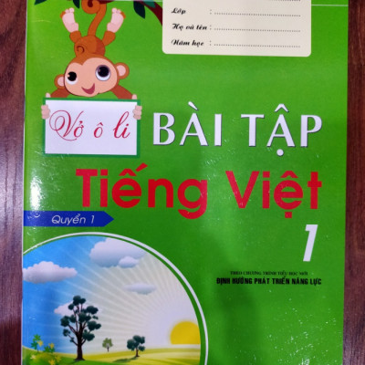 Sách - Vở Ô Li Bài Tập Tiếng Việt 1 - Quyển 1