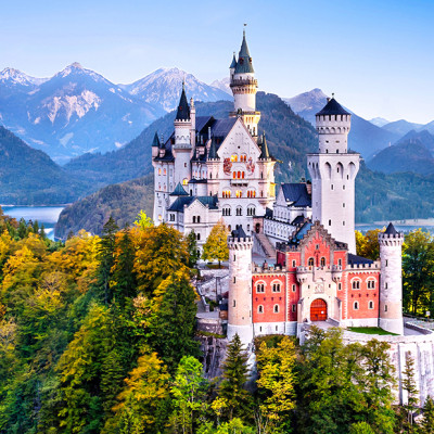 Bộ tranh xếp hình cao cấp 1000 mảnh ghép – Lâu Đài Neuschwanstein, Đức (50x79cm)