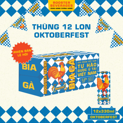 Bia thủ công | Rooster Oktoberfest Helles lon 330ml