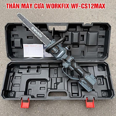 Máy Cưa Pin 12 Inch Workfix Cầm Tay _ CS12MAX - Công suất 1200W - Tốc Độ Cưa 12m/s -  Không Chổi Than Cao Cấp  Chân Pin Phổ Thông 2 Pin 15 Cell 21V/6Ah Plu