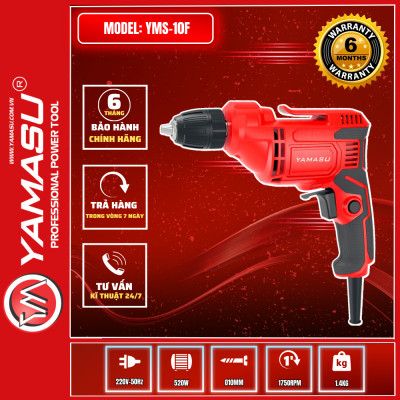 MÁY KHOAN BẮT VÍT  500W 10MM  YMS-10F  YAMASU - HÀNG CHÍNH HÃNG