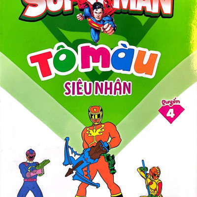 Tô Màu Siêu Nhân Superman Quyển 4