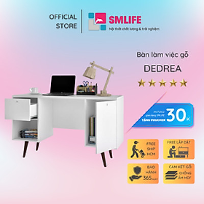 Bàn làm việc phong cách tối giản SMLIFE Dedrea