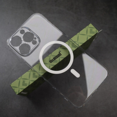 Ốp lưng trong suốt sạc từ tính bảo vệ camera cho iPhone 15 Pro Max / 15 Pro / 14 Pro Max / 13 Pro Max hiệu Memumi Glitter Magnetic - Siêu Mỏng 0.3mm, Tích Hợp Sạc Không Dây Từ Tích Magnetic, Lực Hút Mạnh, Chắc Chắn - Hàng nhập khẩu