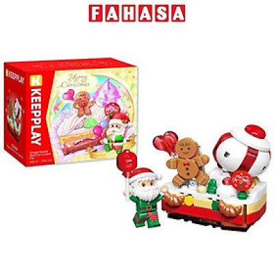 Đồ Chơi Lắp Ráp Chủ Đề Giáng Sinh - Gingerbread Man Ice Cream Pie - Keepplay K29804 (164 Mảnh Ghép)