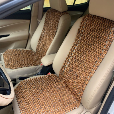 Lót Đàn Ghế Xe Ô Tô Hạt Gỗ Hương Hạt 1.2cm ( hình thật )